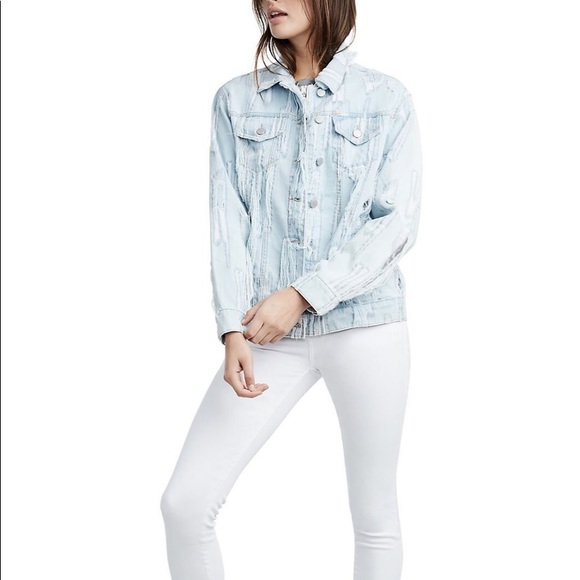 True Religion | Distress Denim Jacket - Picture 3 of 8